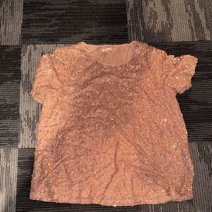 JODIFL Pink Sequin Top